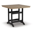 thumbnail image 1 of Signature Design by Ashley Outdoor Fairen Trail HDPE Patio Counter Table with Umbrella Hole, Black, 1 of 4