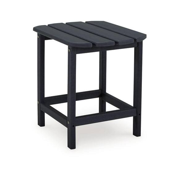 Signature Design by Ashley Outdoor Sundown Treasure HDPE End Table, Black