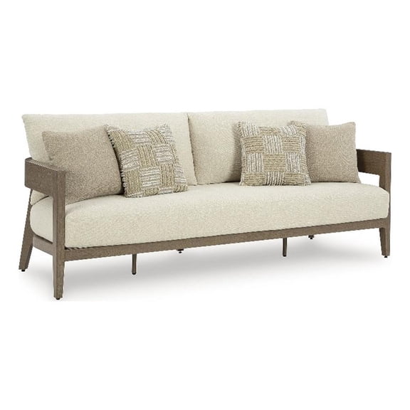 Signature Design by Ashley Pampas Thistle Outdoor Sofa with Cushion