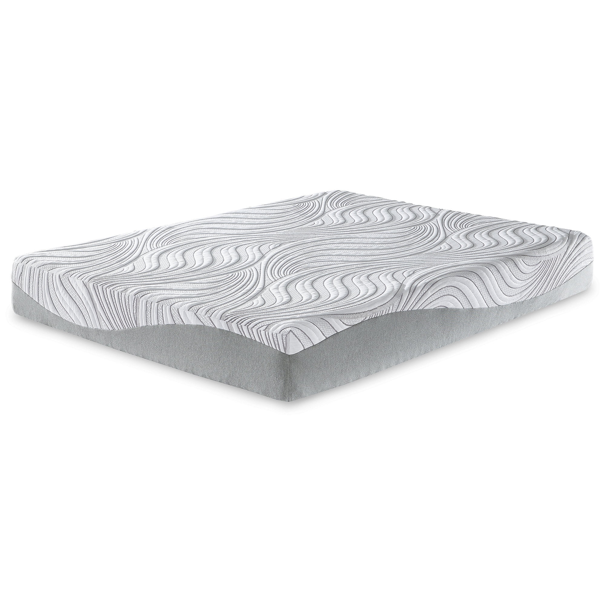 King Size White 10-Inch Memory Foam Mattress