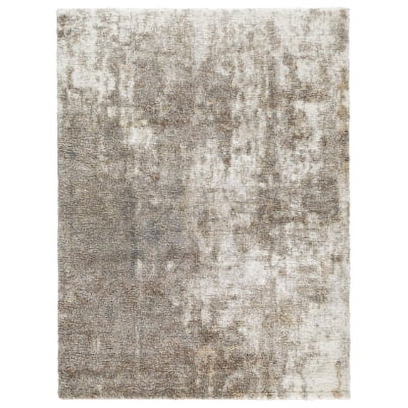 Signature Design by Ashley Pearidge Casual 7'11" x 10' Machine Woven Cloudy Abstract Pattern Large Area Rug, High Pile, Brown, Beige, Gray, & White