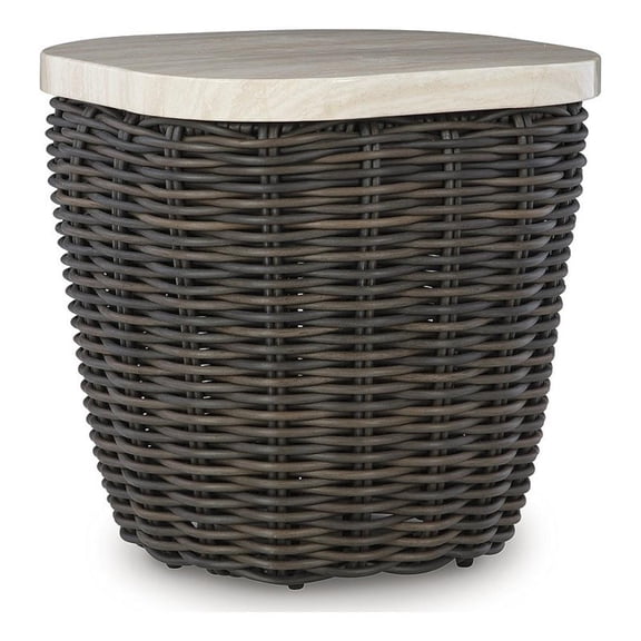 Signature Design by Ashley Peridot Trellis Outdoor End Table