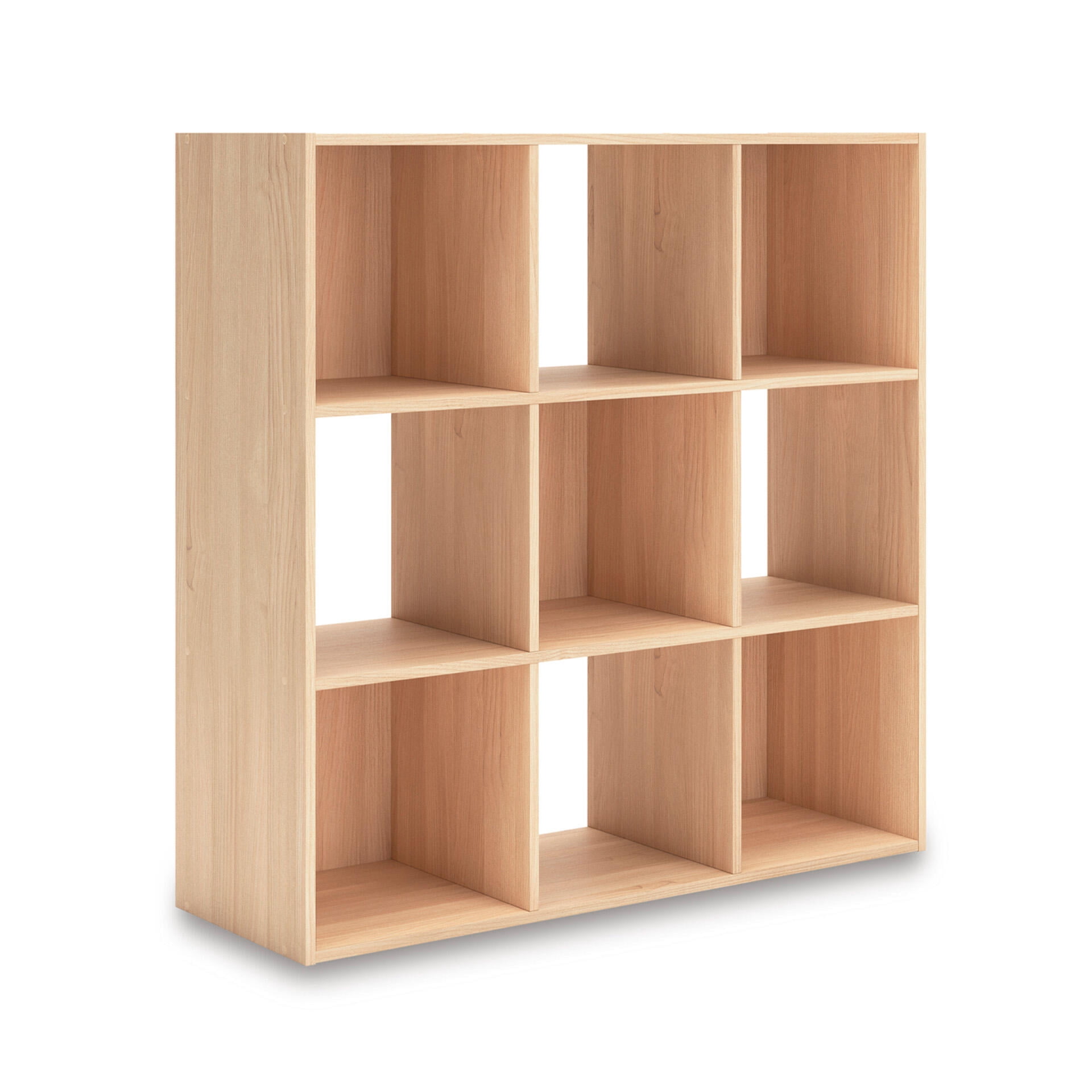 Signature Design by Ashley Piperton 9 Cube Storage Organizer with Natural Tan Finish