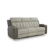 Signature Design by Ashley Point Clear Gray Power Reclining Sofa