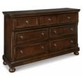 thumbnail image 1 of Ashley Furniture Porter 7-Drawer Traditional Wood Dresser in Dark Brown, 1 of 7