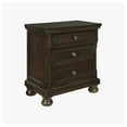 thumbnail image 1 of Signature Design by Ashley Porter Classic 2 Drawer Nightstand with Dovetail and Ball-bearing Construction, Dark Brown, 1 of 8