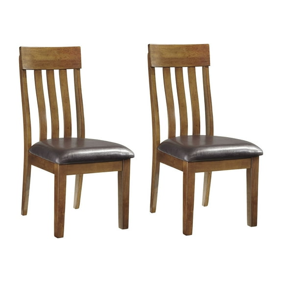 Signature Design by Ashley Ralene Rake Back Dining Room Chair, Set of 2, Brown