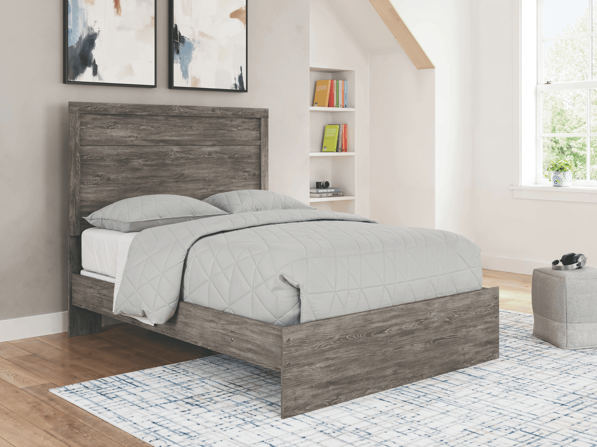 Signature Design by Ashley Ralinksi Kids Full Panel Bed in Gray Finish