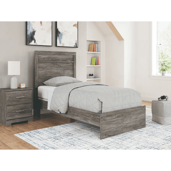 Signature Design by Ashley Ralinksi Kids Twin Panel Bed, Gray