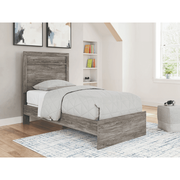 Signature Design by Ashley Ralinksi Kids Twin Panel Bed, Gray
