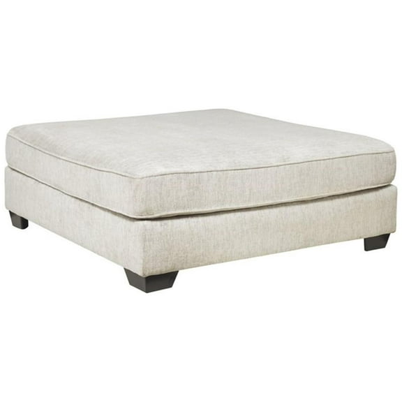 Signature Design by Ashley Rawcliffe Oversized Accent Ottoman in Parchment