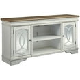 thumbnail image 1 of Signature Design by Ashley Realyn 74" TV Stand in Chipped White and Brown, 1 of 8