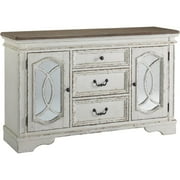 Signature Design by Ashley Realyn Server in Chipped White and Brown