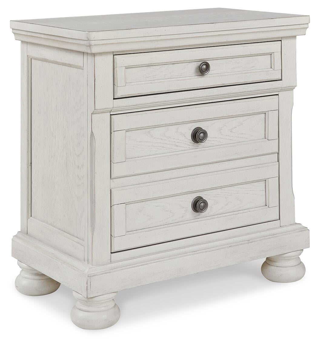 Signature Design by Ashley Robbinsdale 2 Drawer Nightstand, Antique White