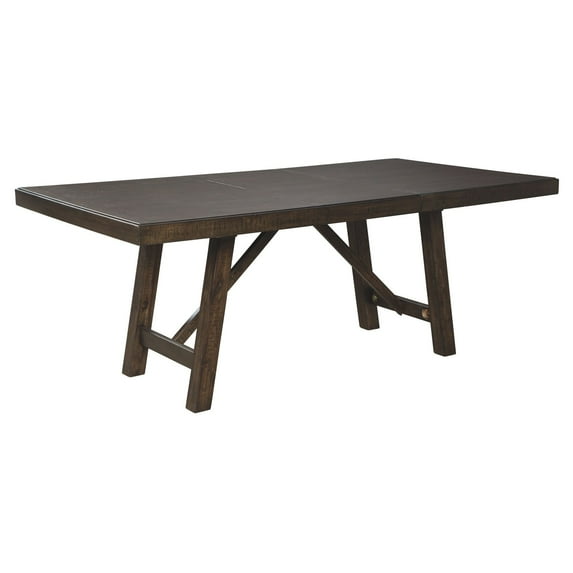 Ashley Furniture Rokane Extendable Dining Table in Brown