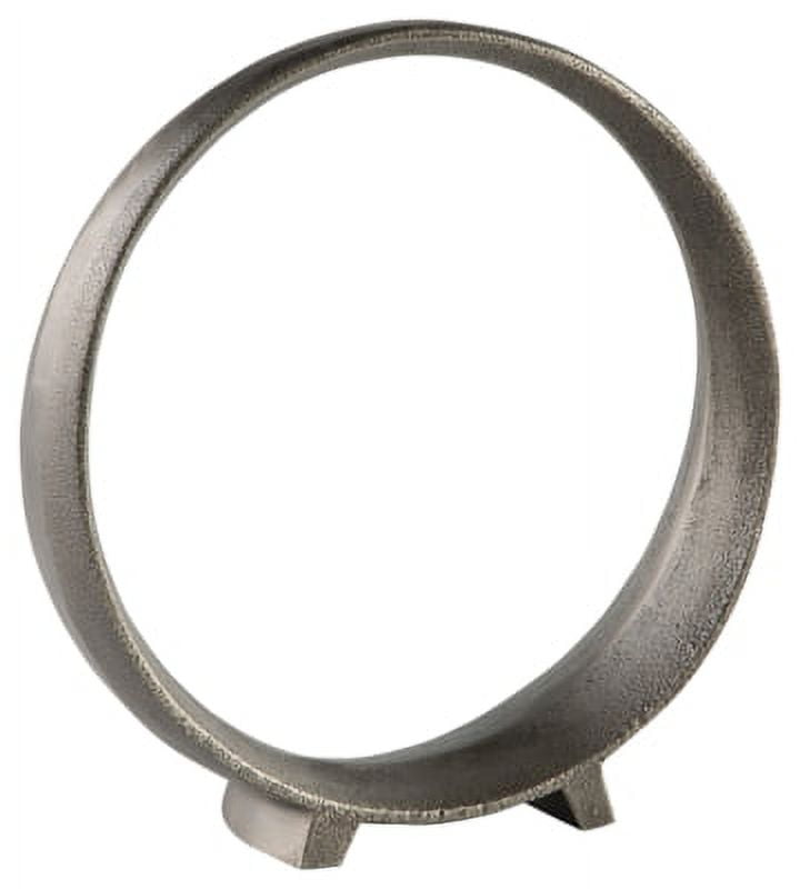 Ryandale 11.5" Antique Pewter Metal Geometric Sculpture