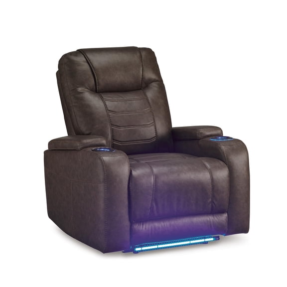 Signature Design by Ashley Schooner Rocks Brown Power Recliner