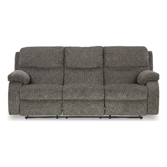 Signature Design by Ashley Scranto Dark Gray Reclining Sofa