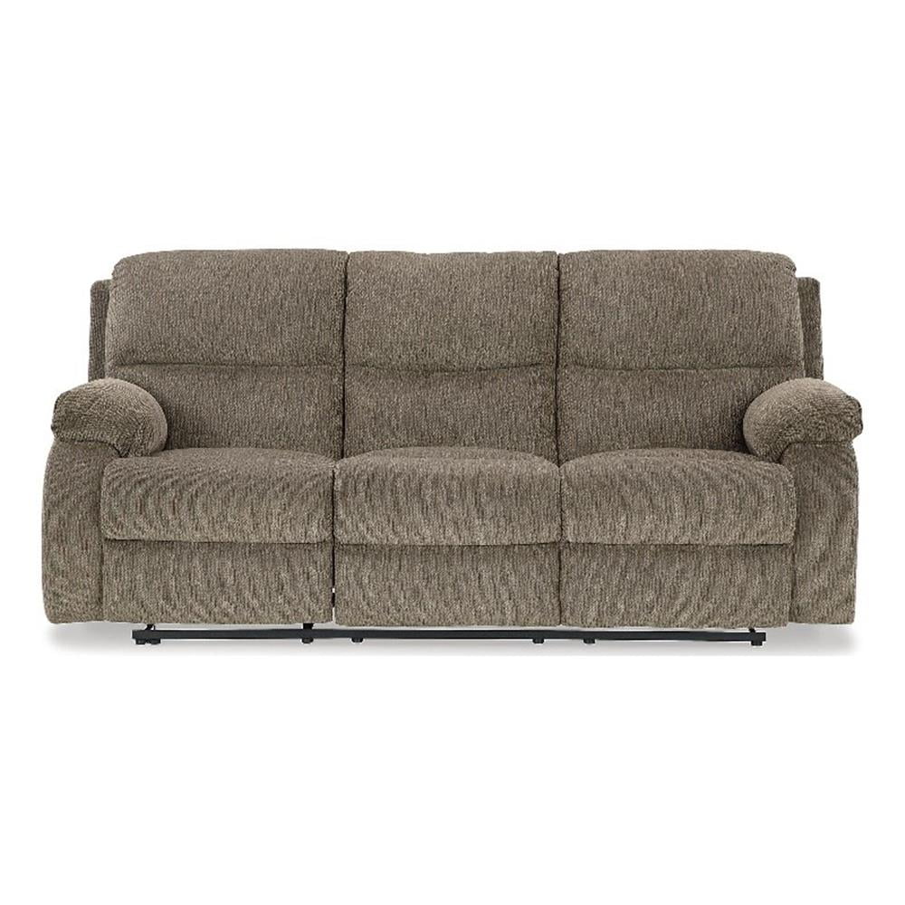 Signature Design by Ashley Scranto Oak Reclining Sofa