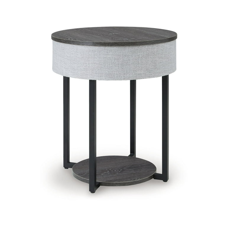 Sethlen Accent Table - Gray/Black Sethlen Accent Table - Gray/Black