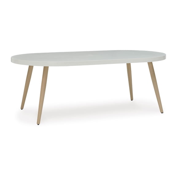Signature Design by Ashley Seton Creek White Outdoor Dining Table