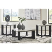 Signature Design by Ashley Sharstorm Table Set, Coffee and End Tables, Two-Tone Gray, Living Room