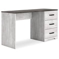 thumbnail image 1 of Signature Design by Ashley Shawburn 54" Farmhouse Home Office Desk, White/Charcoal Gray, 1 of 9