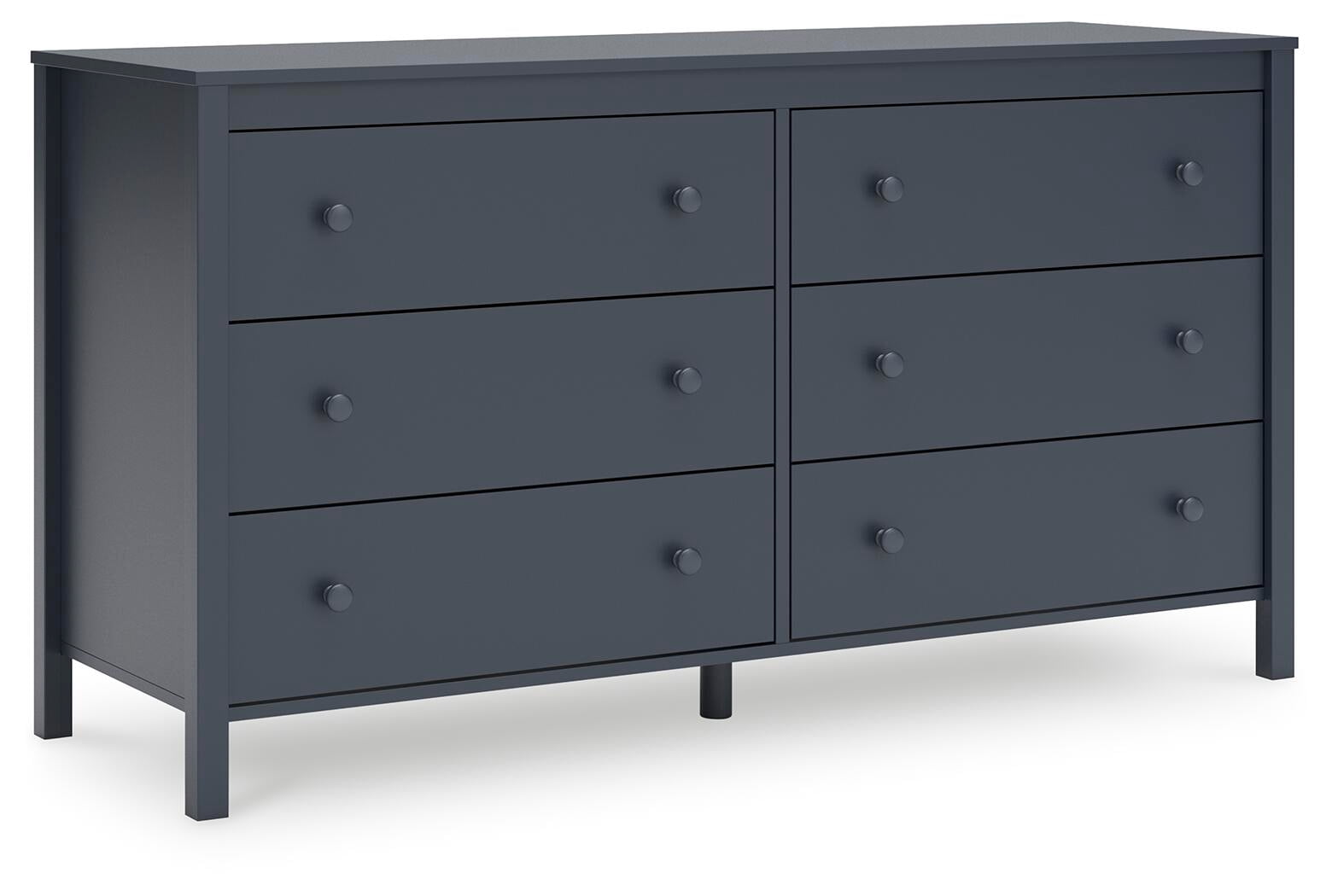 Signature Design by Ashley Simmenfort Six Drawer Dresser, Navy Blue
