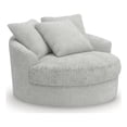 thumbnail image 1 of Signature Design by Ashley Snodoodle Gray Oversized Swivel Accent Chair, 1 of 11