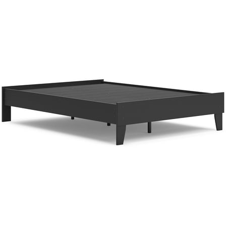 Signature Design by Ashley Socalle Full Platform Bed in Matte Black Finish