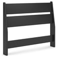 thumbnail image 1 of Signature Design by Ashley Socalle Twin Panel Headboard in Matte Black Finish, 1 of 5