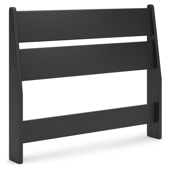 Signature Design by Ashley Socalle Twin Panel Headboard in Matte Black Finish