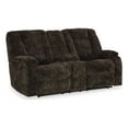 thumbnail image 1 of Signature Design by Ashley Soundwave Chocolate Reclining Loveseat with Console, 1 of 2