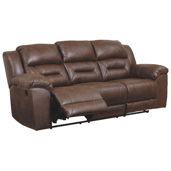 Signature Design by Ashley Stoneland Reclining Sofa in Chocolate