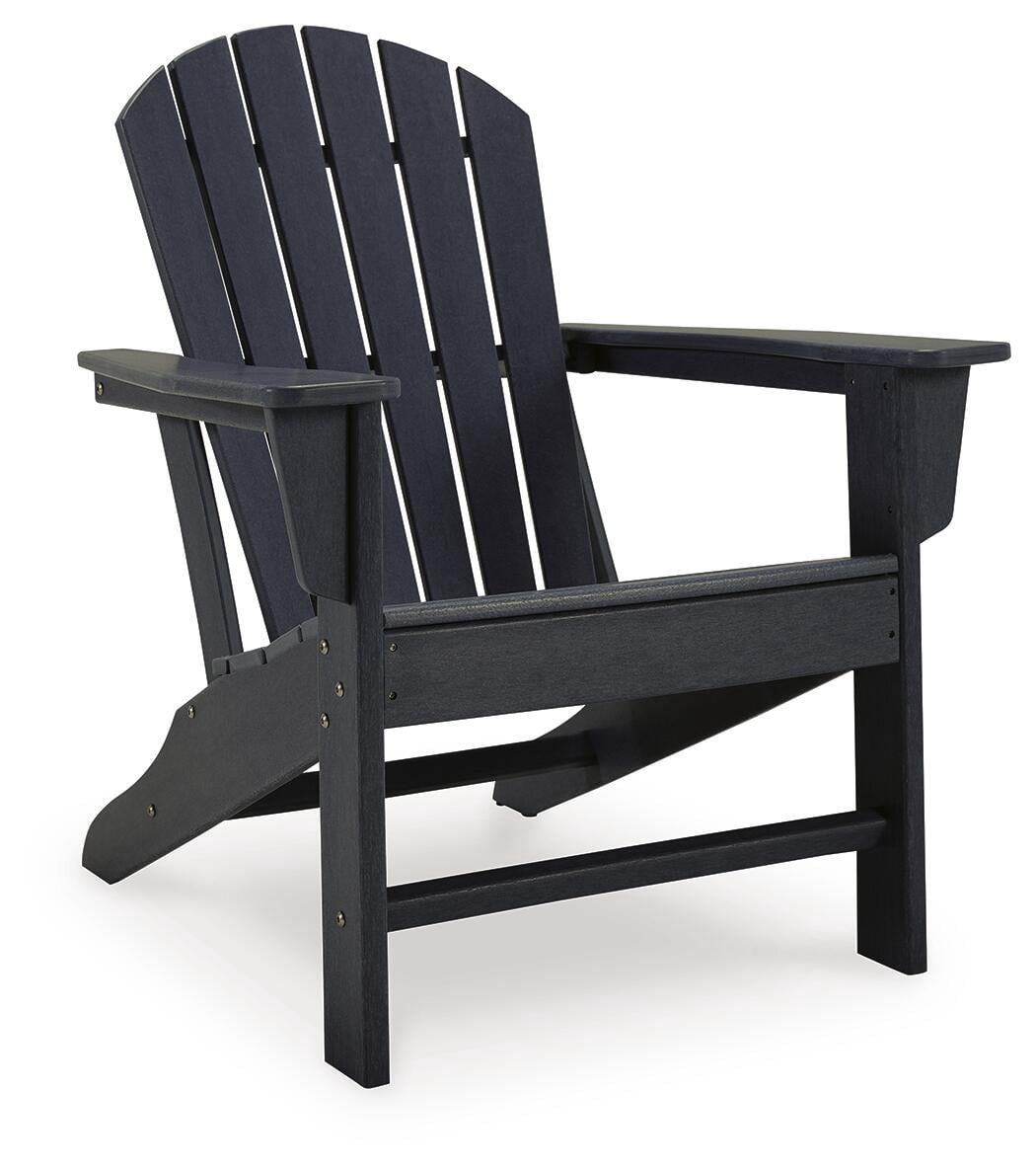 Signature Design by Ashley Sundown Treasure Outdoor Patio HDPE Weather Resistant Adirondack Chair, Black