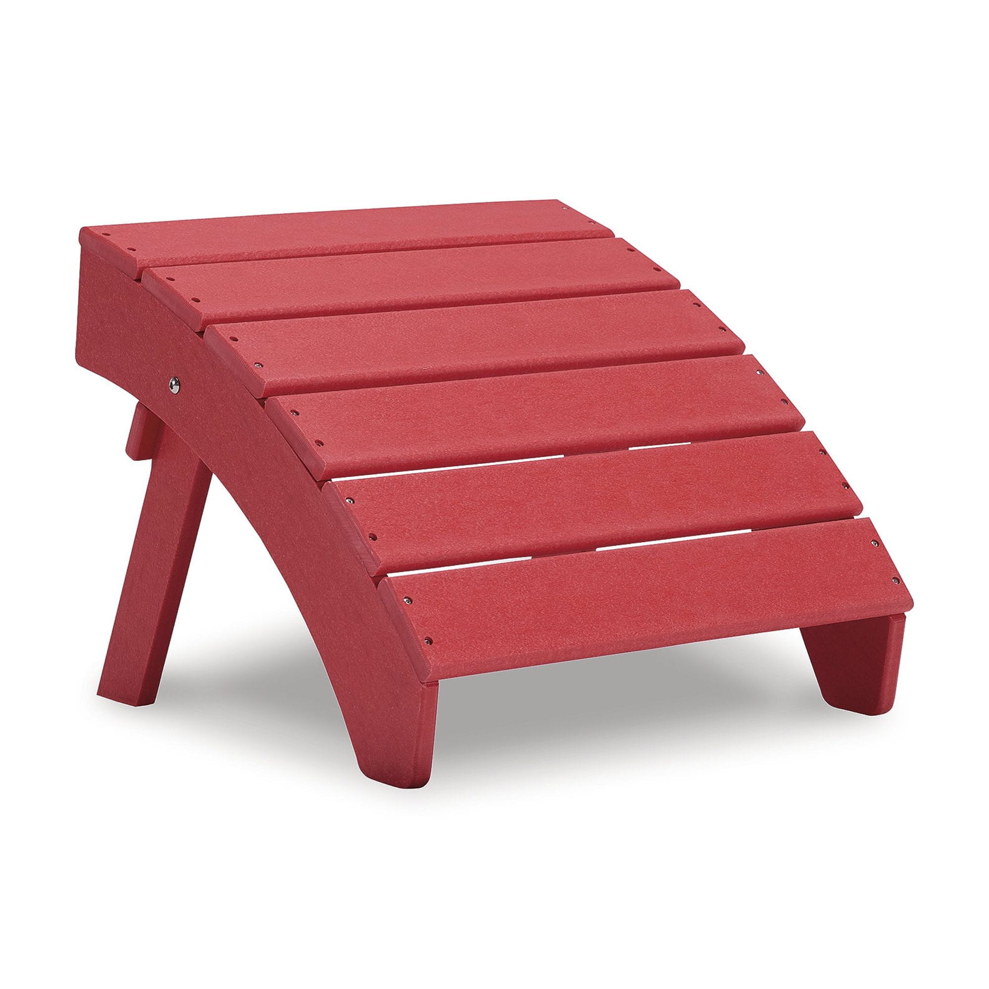 Signature Design by Ashley Sundown Treasure Outdoor Patio Ottoman, Red ...