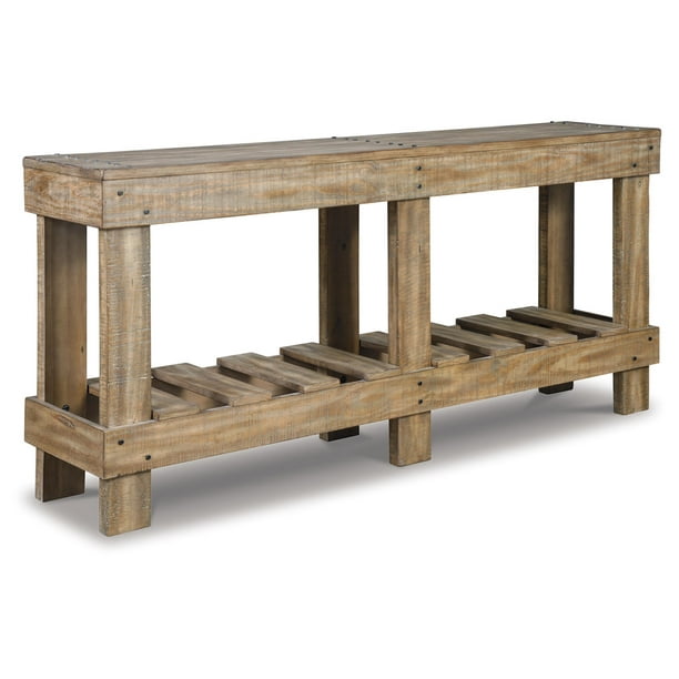 Signature Design by Ashley Susandeer Rustic Farmhouse Console Sofa