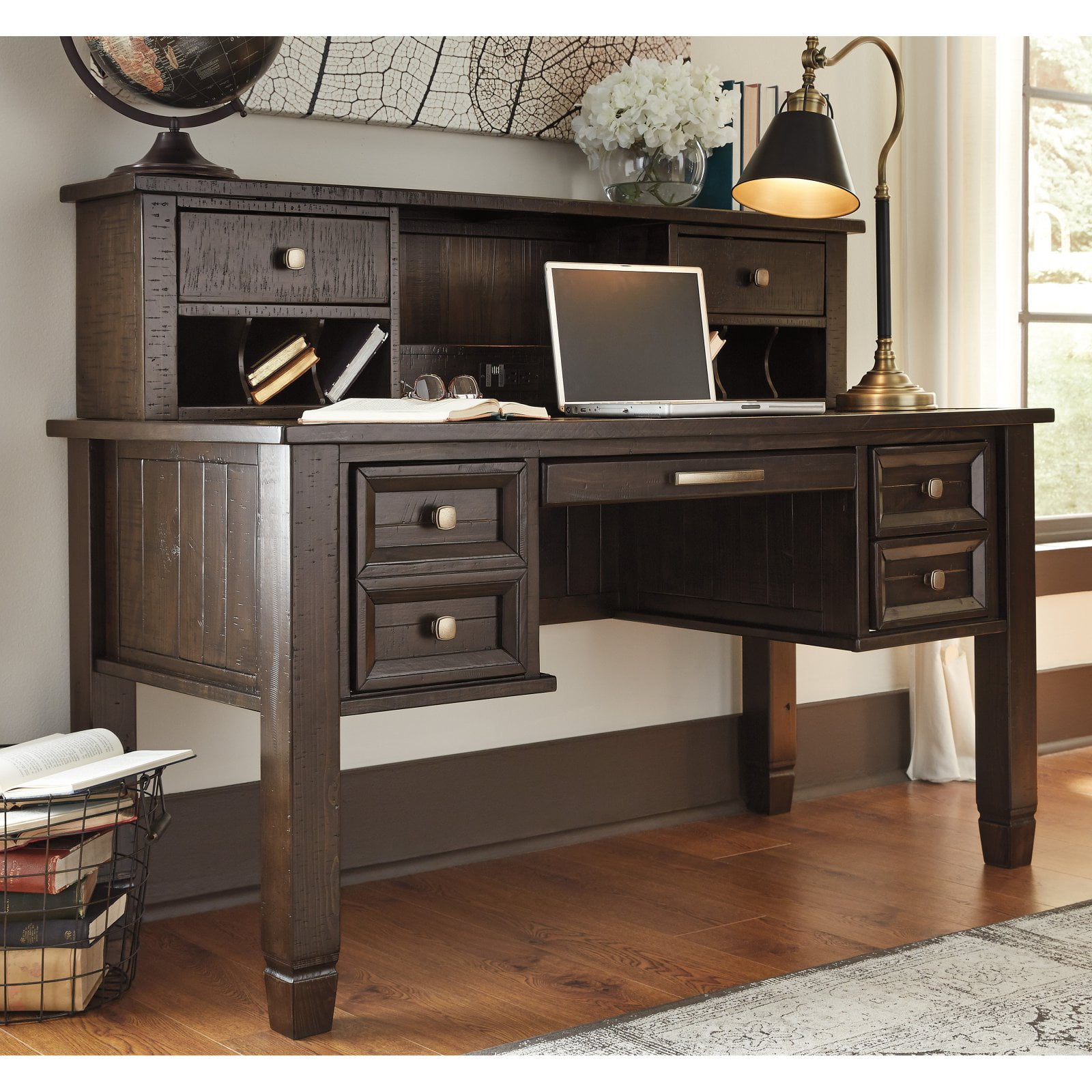 Ashley desk 2024 with hutch