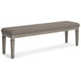 thumbnail image 1 of Signature Design by Ashley Traditional Lexorne 63" Dining Bench  Gray, 1 of 6
