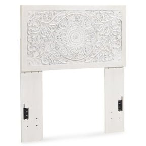 Signature Design by Ashley Traditional Paxberry Full Panel Headboard, Whitewash