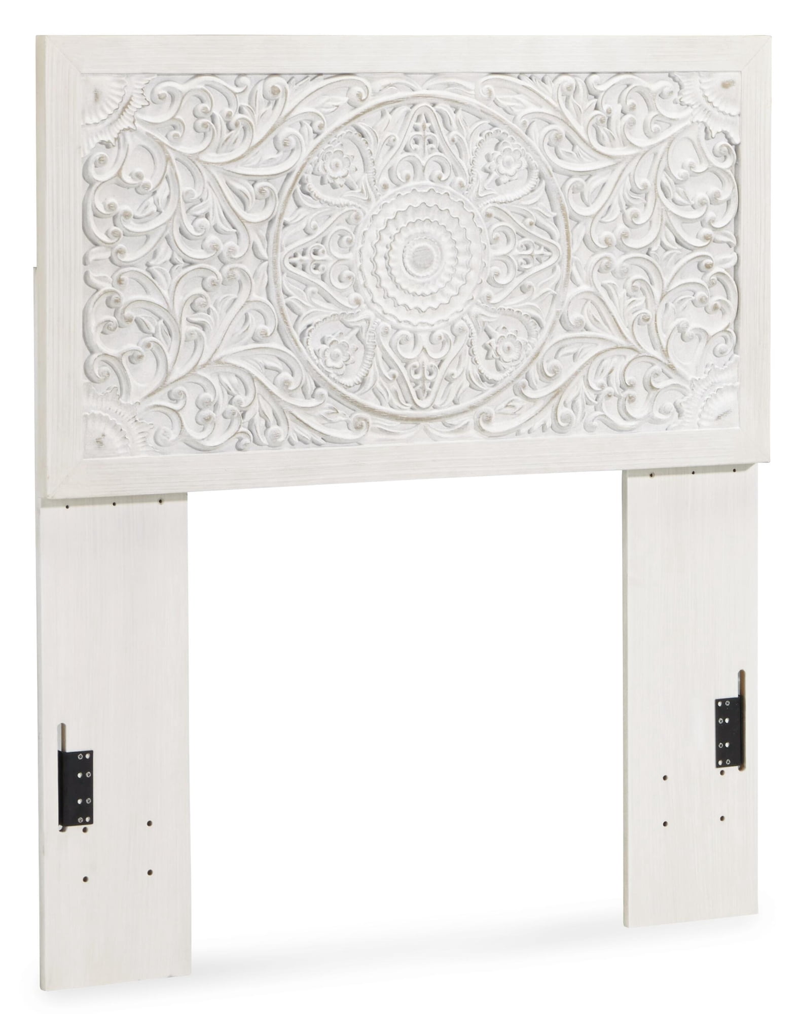 Signature Design by Ashley Traditional Paxberry Twin Panel Headboard, Whitewash