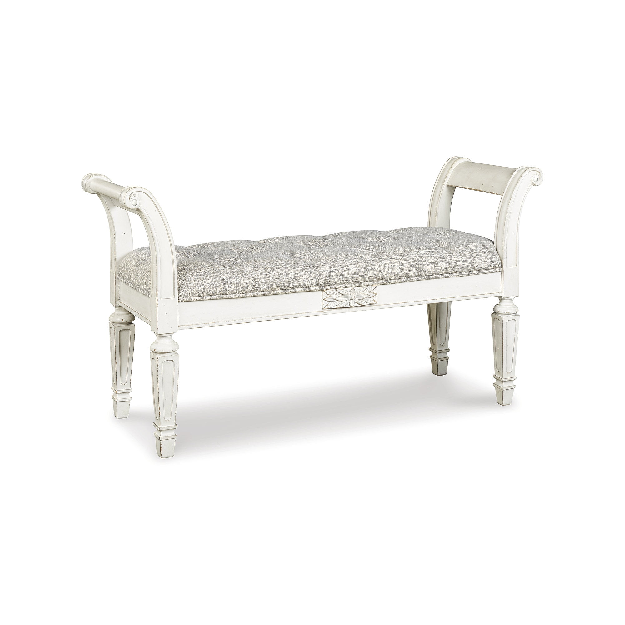 Realyn Bench - Antique White Realyn Bench - Antique White