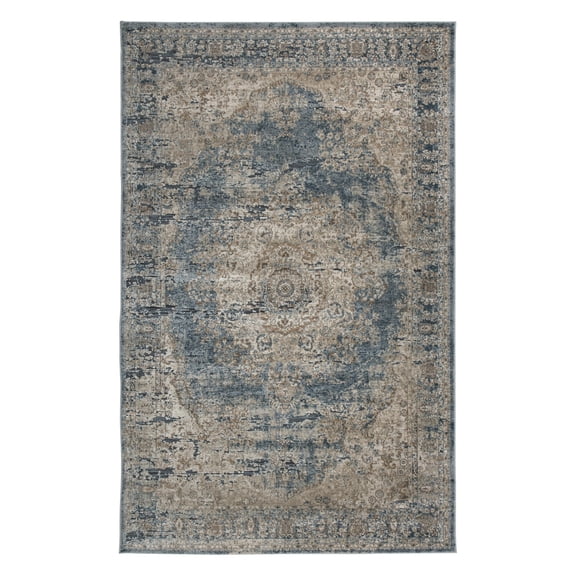 Signature Design by Ashley Traditional South 5' x 7' Rug  Blue/Beige