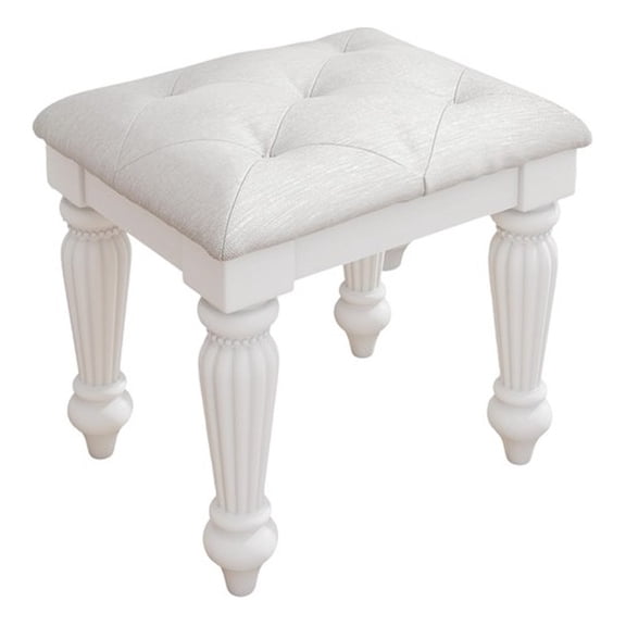 Signature Design by Ashley Trindura White Vanity Stool