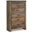 thumbnail image 1 of Signature Design by Ashley Trinell 5 Drawer Wood Chest in Brown, 1 of 14