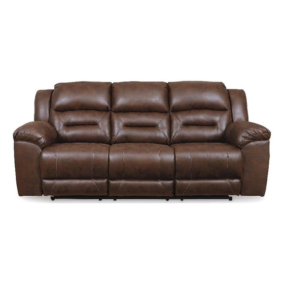 Signature Design by Ashley Truesdale Power Reclining Sofa in Chocolate