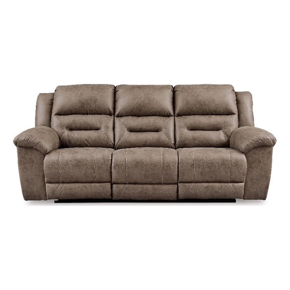 Signature Design by Ashley Truesdale Power Reclining Sofa in Gray