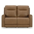 thumbnail image 1 of Signature Design by Ashley Tryanny Brown Power Reclining Loveseat, 1 of 1