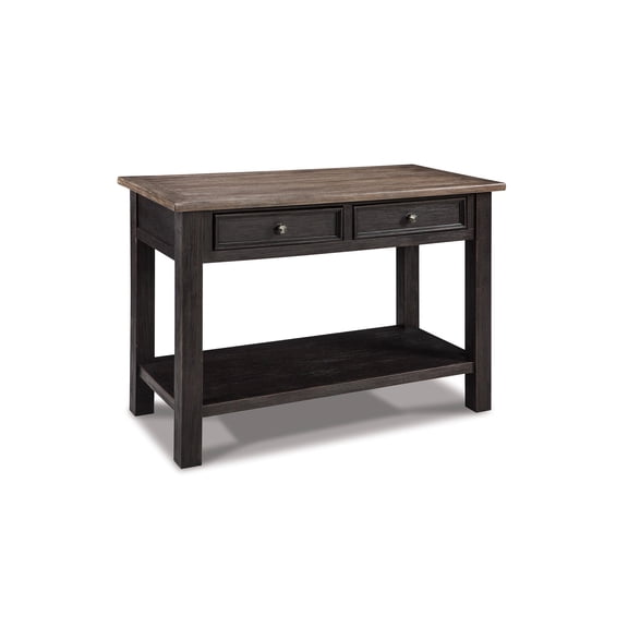 Signature Design by Ashley Tyler Creek 2 Drawer Sofa/Console Table, Grayish Brown/Black