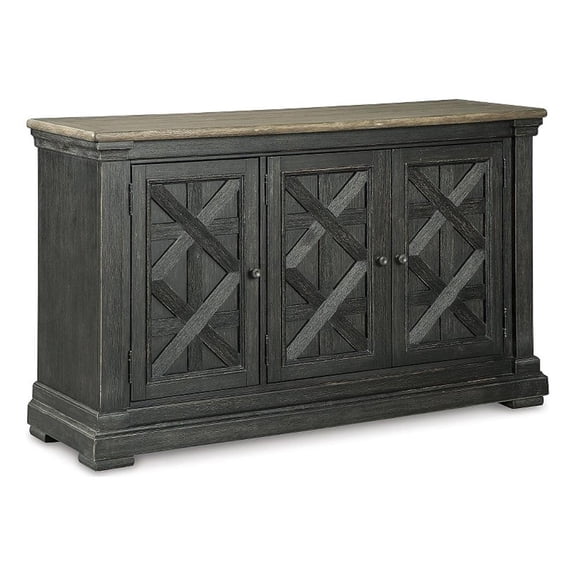 Signature Design by Ashley Tyler Creek Server in Black and Gray